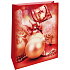 Nekupto Gift paper bag 32,5 x 26 x 13 cm Christmas red with flasks