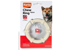 Karlie Flamingo Ring toy for dogs nylon bite with chicken flavour 12 cm