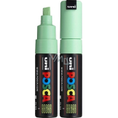 Posca Universal acrylic marker with wide, cut tip 8 mm Light green PC-8K