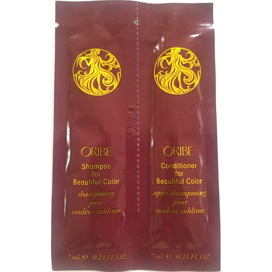 Oribe For Beautiful Color Highly gentle shampoo and conditioner for dazzling hair colour 2 x 7 ml, duopack