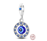 Charm Sterling Silver 925 Blue Eye Protection, Pendant Bracelet Symbol