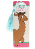 Nici ASST Favorite Llama bookmark with fabric tag 15,5 x 5,5 cm