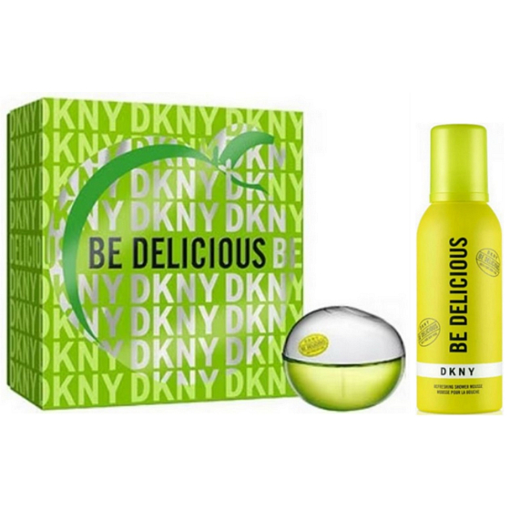 DKNY Donna Karan Be Delicious Woman eau de parfum 30 ml + shower foam 150 ml, gift set for women