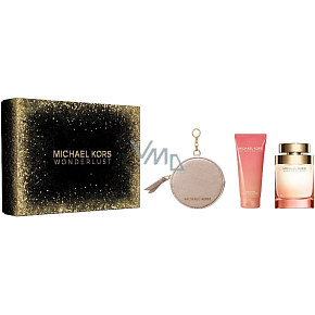 Michael Kors Wonderlust Perfume Water 100 ml + Body Lotion 100 ml + Wallet, Gift Set for Women