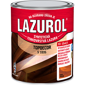 Lazurol Topdecor S1035 thin-layer wood stain T025 cherry, 750 ml