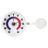 Schneider Window Thermometer Round, Plastic, Self-adhesive, 73 mm Bimetallic BIM