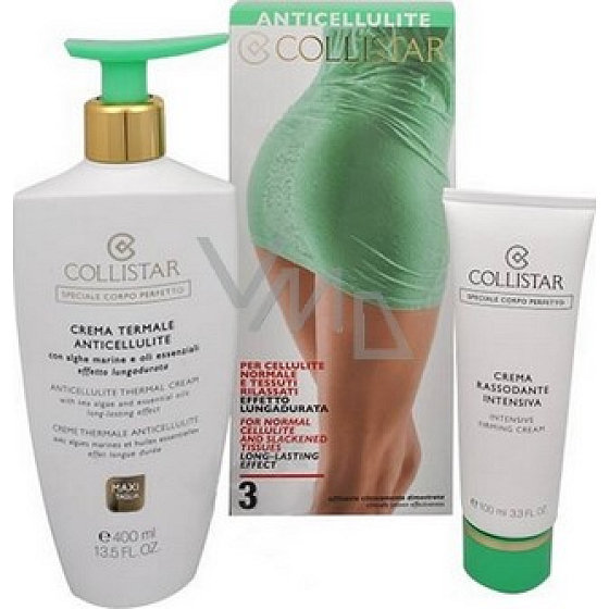 Collistar Anticellulite Thermal Cream anti-cellulite 400 ml + Rassodante intensive firming cream 100 ml, cosmetic set