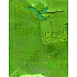 Nekupto Gift paper bag 14 x 11 x 6.5 cm Green stars 1 piece 22 52 BS