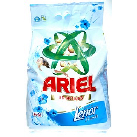 Ariel Lenor Fresh 3D Actives washing powder 5 kg