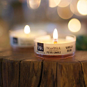 WoodWick Vanilla Bean - Vanilla pod scented candle with wooden wick petite 31 g