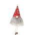 Leprechaun bearded gray beard for hanging 15 cm