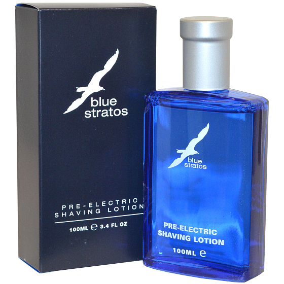 Blue Stratos electric shaver before shaving 100 ml