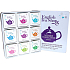 English Tea Shop Bio Christmas winter Cleansing after Christmas feast + Detox with winter fruit + Chai to increase immunity + After dinner + Sweeten your life + Add energy for the holidays + Irresistibly white + Holy day + Relax for the season, 72 teas, 9 flavor, 108 g, gift set in a tin can