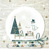 Nekupto Paper napkins 3 ply 33 x 33 cm 20 pieces snowdrop, snowman, trees, sleigh with gifts