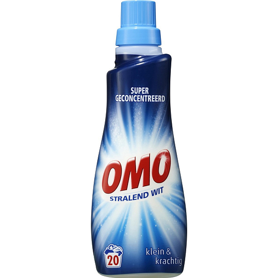 Omo Stralend Wit washing gel, white 20 doses 700 ml