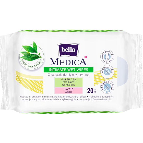 Bella Medica intimate moist wipes 20 pieces
