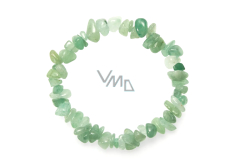 Avanturine bracelet elastic chopped natural stone 19 cm, lucky stone