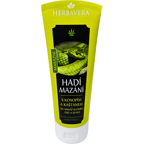 Herbavera Snake Ointment with Hemp and Chestnut, 200 ml