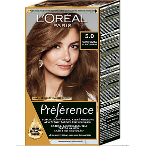 L'Oraál Paris Préférence hair color 5.0 light brown