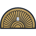 Tidy Home Doormat Rubber and Coconut Half Circle 45 × 75 cm