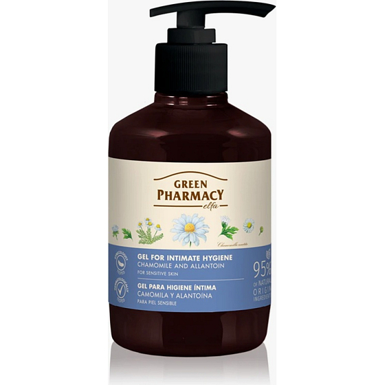 Green Pharmacy Intimate Gel with Chamomile and Allantoin, 370 ml