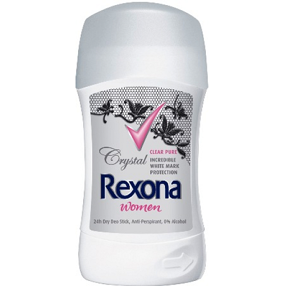 Rexona Crystal Clear Pure antiperspirant deodorant stick for women 40 ml