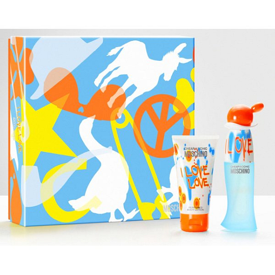 Moschino I Love Love EdT 30 ml Eau de Toilette + 50 ml Body Lotion