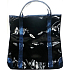 Kate Moss Shopping Bag Xxl Black with Blue Glitters 44 x 42 x 10 cm 1 piece