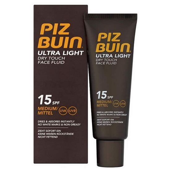 Piz Buin Ultra Light SPF15 ultra light moisturizing fluid for face tanning 50 ml