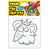 Coloring Foldable Elephant 25 Pieces 18 x 12 cm