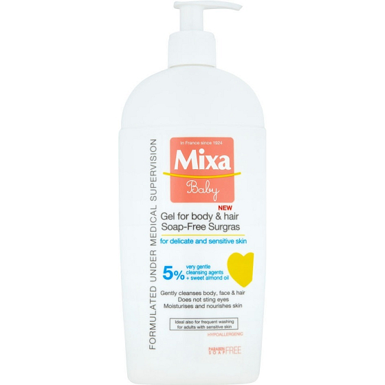Mixa Baby Gel for Body & Hair extra nourishing cleansing gel for body and hair 400 ml