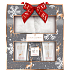 Grace Cole Toasted Praline & Sweet Vanilla slippers 1 pair + foot cleansing gel 100 ml + foot cream 100 ml + bath salt 80 g, cosmetic set for women