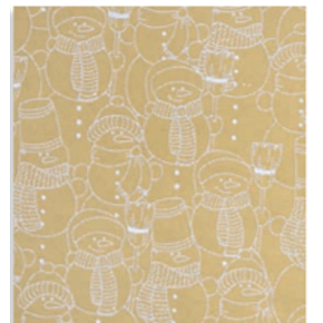 Zoewie Gift wrapping paper 70 x 150 cm Christmas Simply The Best natural snowmen
