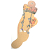 Albi Leg jewellery Stars and flowers 1 piece