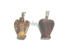 Jasper Angel guardian pendant natural stone hand cut 2 - 2,2 cm, stone of positive energy