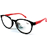 Berkeley Reading dioptric glasses +2.5 plastic black red side frames 1 piece MC2253
