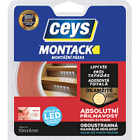 Ceys Montack Mounting Tape for LED Cables, 18 mm × 10 m