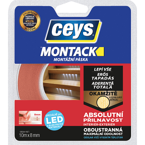 Ceys Montack Mounting Tape for LED Cables, 18 mm × 10 m