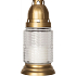 Bispol cemetery glass lamp elegant, burning time 15 hours 50 g, height 16.5 cm