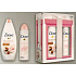 Dove Almond Purely Pampering Almond Cream with Hibiscus Nourishing Shower Gel 250 ml + Powder Soft antiperspirant deodorant spray 150 ml, cosmetic set