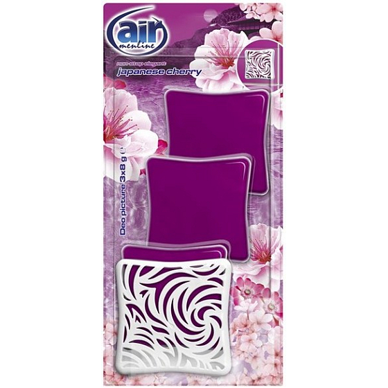 Air Menline Deo Picture Non Stop Elegant Japanese Cherry gel air freshener 3 x 8 g