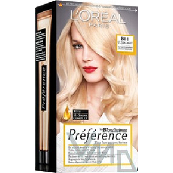 Loreal Paris Préférence les Blondissimes hair color B01 very light blond natural