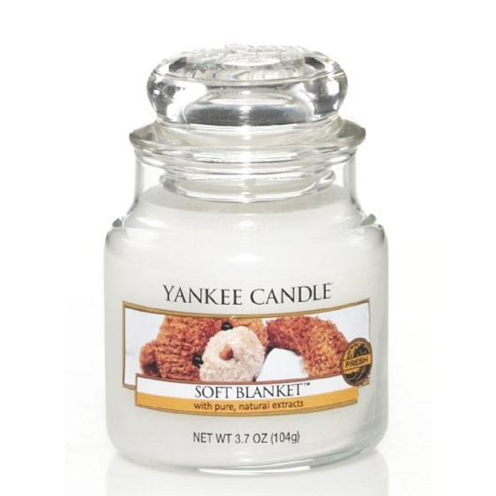 Yankee Candle Soft Blanket - Classic Blanket Scented Candle Soft Small Glass 104 g