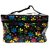 Etue Black with flowers 18,5 x 12 x 11 cm 70490
