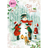 Ditipo Playing card in the envelope of White Christmas Karel Svoboda Three nuts 224 x 157 mm