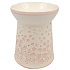 Porcelain aroma lamp with pink flowers 13.5 cm