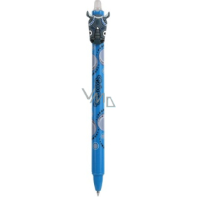 Colorino rubberized pen Wild animals blue, blue refill 0,5 mm
