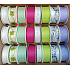 Ditipo Fabric ribbon Spring light green 3 m x 25 mm