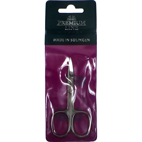 Solingen Premium Line manicure scissors curved 1 piece, M-01090