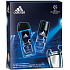 Adidas Champions League deodorant spray 150 ml + shower gel 250 ml, gift set for men